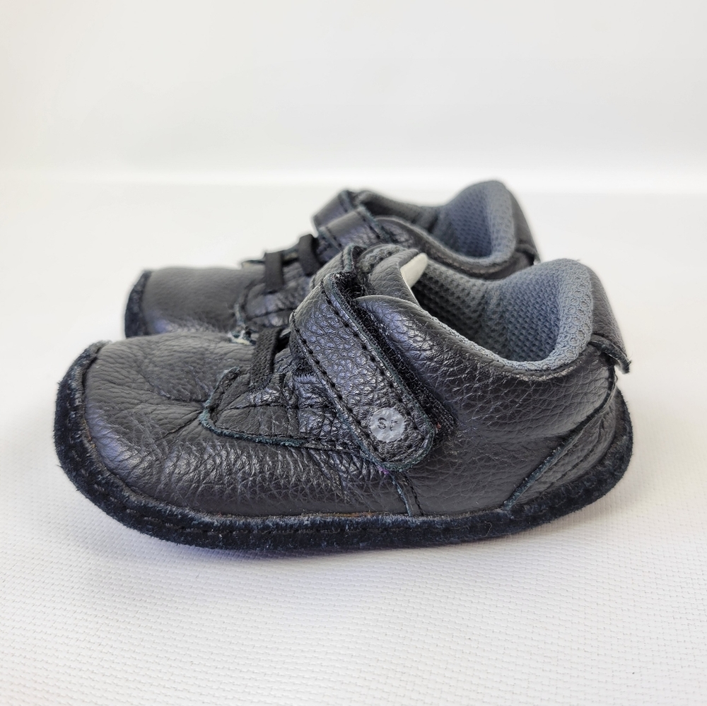 Stride Rite Leather Baby Boy Sneaker Booties Sz 3 Like New
